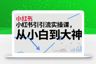 小红书引流实操课，从小白到大神
