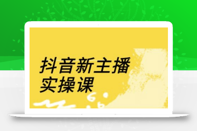 抖音新主播实操课，直播间流量运营线上实操课(18节)