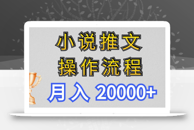 小说推文项目新玩法操作全流程，月入20000+，门槛低非常适合新手
