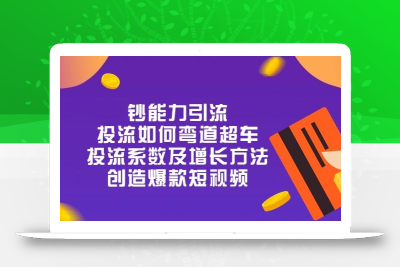 钞 能 力 引 流：投流弯道超车，投流系数及增长方法，创造爆款短视频-20节
