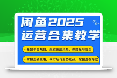2025闲鱼电商运营全集，2025最新咸鱼玩法