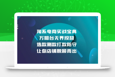 淘系电商实战宝典：万相台无界投放，选款测款打款防守，让你店铺脱颖而出
