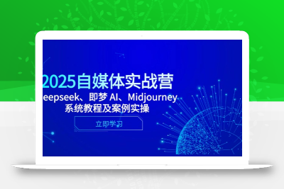 2025自媒体实战营，Deepseek、即梦 AI、Midjourney系统教程及案例实操
