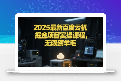 2025最新百度云机掘金项目实操课程单窗口保底5-10元月收益单窗口150+【揭秘】