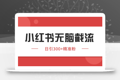 小红书截流同行客源，独家野路子获客玩法 日引200+暴力获客