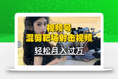 利用海外靶场射击视频，赚视频号分成收益，操作简单，适合宝妈，上班族【揭秘】