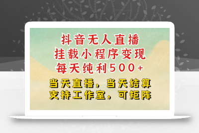 抖音无人挂机项目，轻松日入500+,挂载小程序玩法，不违规不封号，有号的一定挂起来