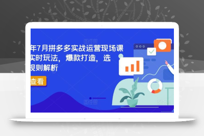 2024年7月拼多多实战运营现场课程，实时玩法，爆款打造，选品、规则解析