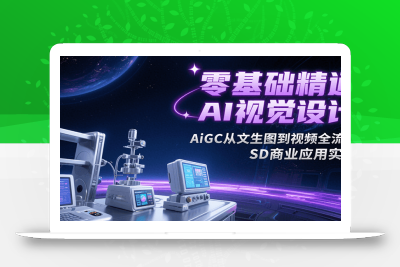 零基础精通AI视觉设计，AiGC从文生图到视频全流程，SD商业应用实战