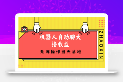 机器人自动聊天撸收益，单机日入500+矩阵操作当天落地