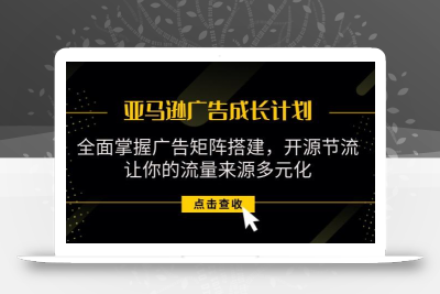 亚马逊-广告成长计划，掌握广告矩阵搭建/开源节流/流量来源多元化