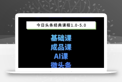 头条图文课1-5期教你头条图文写作、微头条、视频搬运变现，适合新手快速起号玩法