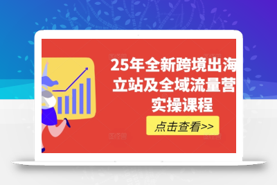 25年全新跨境出海独立站及全域流量营销实操课程，跨境电商独立站TIKTOK全域营销普货特货玩法大全