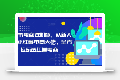 小红书电商进阶版，从新人进阶小红薯电商大佬，全方位玩透红薯电商