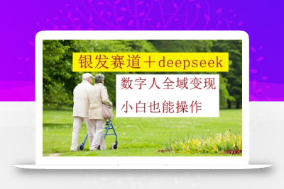 银发赛道+deepseek数字人全域变现，小白也能操作