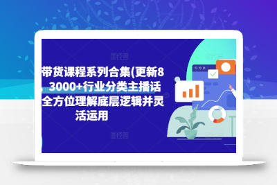 直播带货课程系列合集(更新8月)，3000+行业分类主播话术，全方位理解底层逻辑并灵活运用