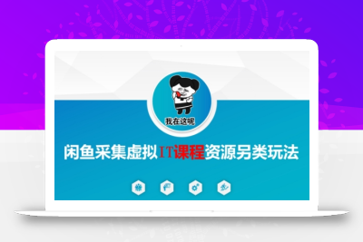 闲鱼采集虚拟IT课程资源另类玩法，干货满满