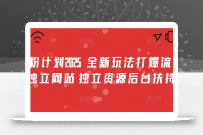 男粉计划2025  全新玩法打爆流量 独立网站 独立资源后台扶持【揭秘】