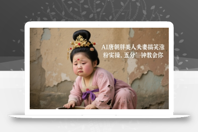 AI唐朝胖美人夫妻搞笑涨粉实操，五分钟教会你