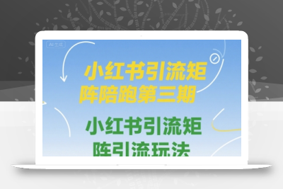 小红书引流矩阵陪跑第三期，小红书引流矩阵引流玩法