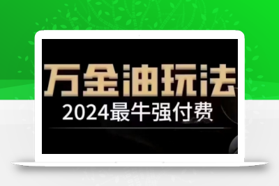 2024最牛强付费，万金油强付费玩法，干货满满，全程实操起飞(更新25年04月)