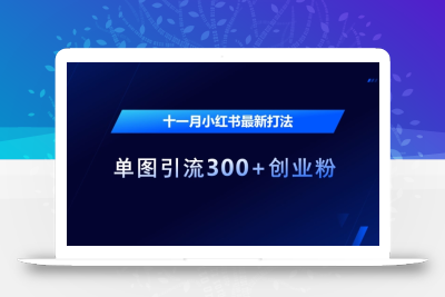 十一月小红书最新打法，单图引流300+创业粉【揭秘】