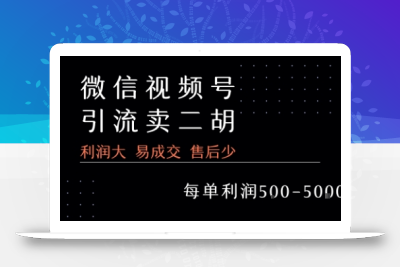 视频号卖二胡教程，利润大 易成交 售后少，一单利润5张+