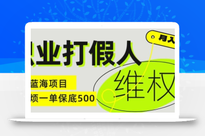 职业打假人电商维权揭秘，一单保底500，全新冷门暴利项目【仅揭秘】