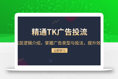 精通TK广告投流：底层逻辑介绍，掌握广告类型与投法，提升效果