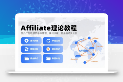 Affiliate理论教程，国外广告联盟的基本原理、挣钱流程、佣金模式及分类